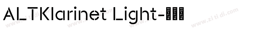 ALTKlarinet Light字体转换